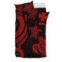 Wallis And Futuna Bedding Set - Red Tentacle Turtle 2