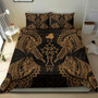 Polynesian Bedding Set - Kosrae Duvet Cover Set Map Gold 2