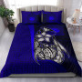 Samoa Polynesian Bedding Set Blue - Turtle With Hook 1