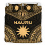 Nauru Polynesian Chief Duvet Cover Set - Gold Version 3