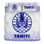 Tahiti Duvet Cover Set - Blue Fog Style 1