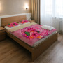 Nauru Polynesian Bedding Set - Floral With Seal Pink 2