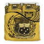 Samoa Duvet Cover Set - Special Grunge Samoa Flag Coat Of Arms Yellow 1