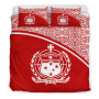 Samoa Duvet Cover Set - Red Curve Style 1