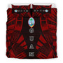 Guam Duvet Cover Set - Polynesian Tattoo Red 1