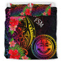 Federated States Of Micronesia Bedding Set - Leaves And Turtles 4