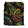 Tuvalu Custom Personalised Bedding Set - Reggae Turtle 3