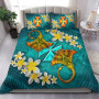 Wallis And Futuna Polynesian Bedding Set - Manta Ray Ocean 2