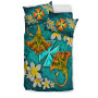 Wallis And Futuna Polynesian Bedding Set - Manta Ray Ocean 3