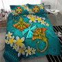 Marshall Islands Bedding Set - Turtle Plumeria Banana Leaf 6