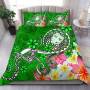 Fiji Bedding Set - Turtle Plumeria (Green) 1