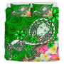 Fiji Bedding Set - Turtle Plumeria (Green) 2