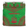 Vanuatu Flag Polynesian Chief Duvet Cover Set 3