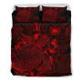 Polynesian Bedding Set - Samoa Duvet Cover Set Red Color 2