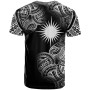 Marshall Islands Polynesia Custom Personalised T-Shirt - Marshall Islands Tribal Flower White 2