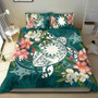 Nauru Polynesian Bedding Set - Turtle With Plumeria 1