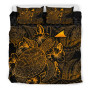 Polynesian Bedding Set - Tokelau Duvet Cover Set Gold Color 1