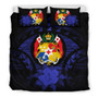 Tonga Duvet Cover Set - Tonga Coat Of Arms & Dark Blue Hibiscus 1
