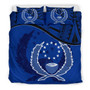 Pohnpei Duvet Cover Set - Pohnpei Flag Dark Blue 1