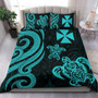 Fiji Polynesian Bedding Set - White Tentacle Turtle Crest 5