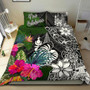 New Caledonia Bedding Set - Turtle Plumeria Banana Leaf Crest 1