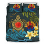 Polynesian Duvet Cover Set - Tahiti Bedding Set Coat Of Arm Turtle Hibiscus 2