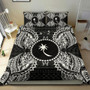 Polynesian Bedding Set - Chuuk Duvet Cover Set Map Black 2