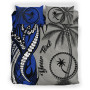 Cook Islands Polynesian Personalised Bedding Set - Legend Of Cook Islands (Blue) 4