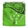 Kosrae Duvet Cover Set - Kosrae Flag Green 1