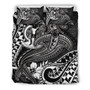 Vanuatu Polynesian Bedding Set -White Shark Polynesian Tattoo 3