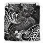 Fiji Bedding Set - Reggae Shark Polynesian Tattoo 4