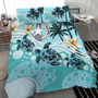 Polynesian Duvet Cover Set - Marquesas Islands Bedding Set Blue Plumeria Animal Tattoo 6