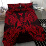 Vanuatu Polynesian Bedding Set - Hibiscus And Banana Leaves 6