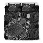 Polynesian Bedding Set - Nauru Duvet Cover Set Black Color 1