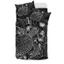 Polynesian Bedding Set - Nauru Duvet Cover Set Black Color 3