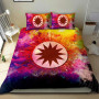 Tahiti Bedding Set - Red Shark Polynesian Tattoo 4