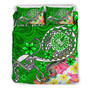 Tahiti Custom Personalised Bedding Set - Turtle Plumeria (Green) 3