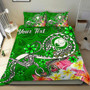 Chuuk Polynesian Custom Personalised Bedding Set - Floral With Seal Pink 5