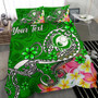 Chuuk Polynesian Custom Personalised Bedding Set - Floral With Seal Pink 6