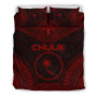 Chuuk Polynesian Chief Duvet Cover Set - Red Version 1
