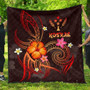 Kosrae Polynesian Premium Quilt - Legend of Kosrae (Red) 1