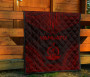 Vanuatu Premium Quilt - Vanuatu Coat Of Arms Polynesian Chief Red Version 7