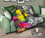 New Caledonia Premium Quilt - Turtle Plumeria Banana Leaf 10