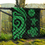 Tahiti Polynesian Premium Quilt - Green Tentacle Turtle 3