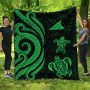 Tokelau Premium Quilt - Green Tentacle Turtle 1