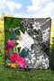 Nauru Premium Quilt - Turtle Plumeria Banana Leaf 4