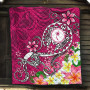 Kosrae Premium Quilt - Turtle Plumeria (Pink) 10