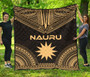Nauru Premium Quilt - Nauru Flag Polynesian Chief Gold Version 1