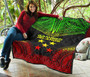 Gambier Islands Premium Quilt - Gambier Islands Flag Polynesian Chief Reggae Version 5