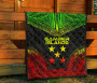 Gambier Islands Premium Quilt - Gambier Islands Flag Polynesian Chief Reggae Version 7